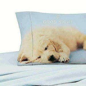 ❤️🐾 NWT Cute Rachael Hale Pillowcase Yellow Lab Puppy Case Pet Dog ❤️
